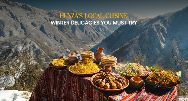 Local Food of hunza in winter